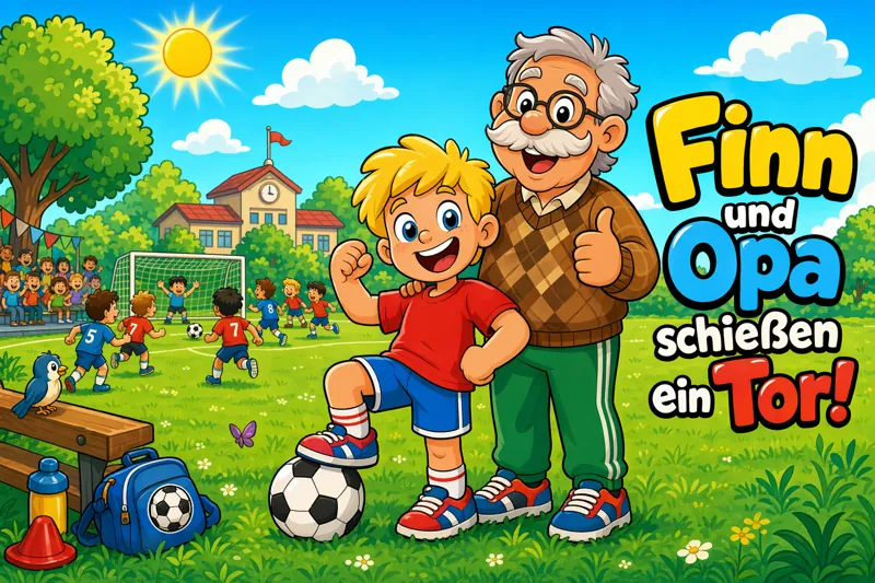 Voorbeeld: Finn und Opa schießen ein Tor!